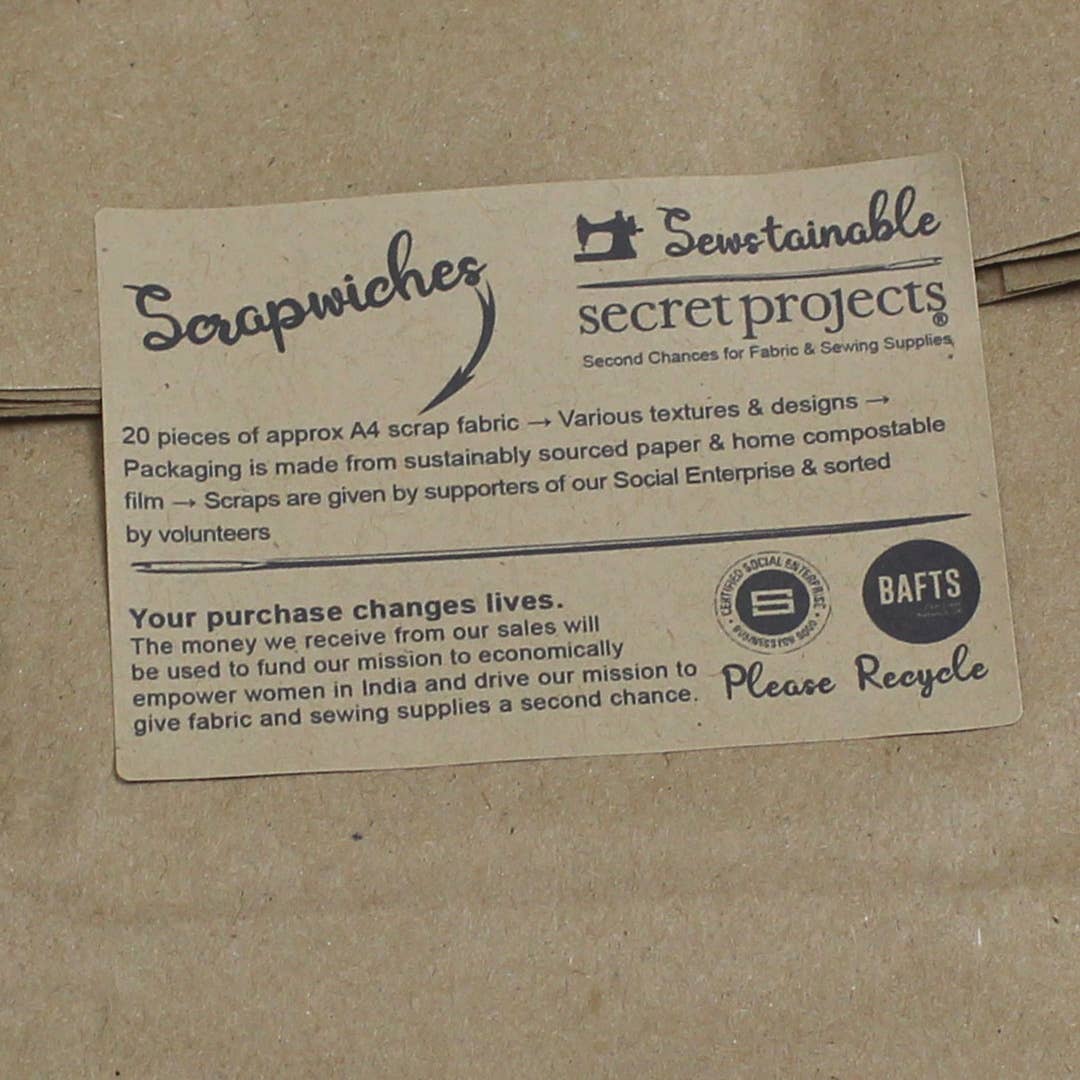 Scrapwiches Scrap Packs by Secret Projects, Black