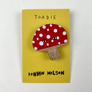 Toadie Pin Badge By Donna Wilson