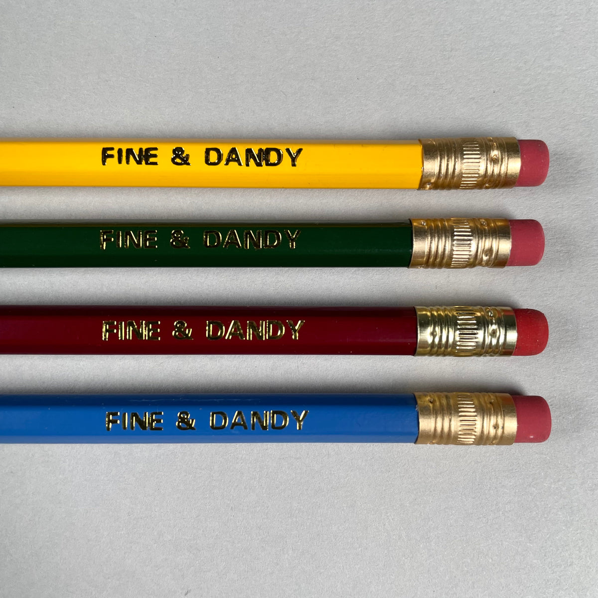 Fine & Dandy Foil Stamped Pencils Manchester Art Gallery Shop