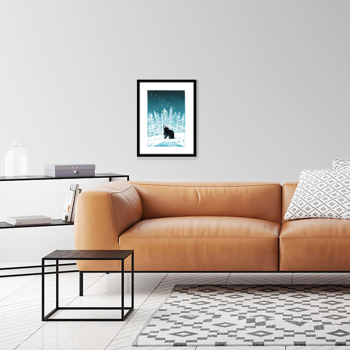 Stargazey Bear by Jo Wright Limited Edition Print