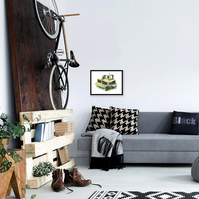 Green Stack by Nicola Ellis, Limited Edition Print