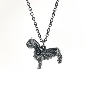 Chris Whitty's Cat, Oxidised Silver Pendant by Grayson Perry