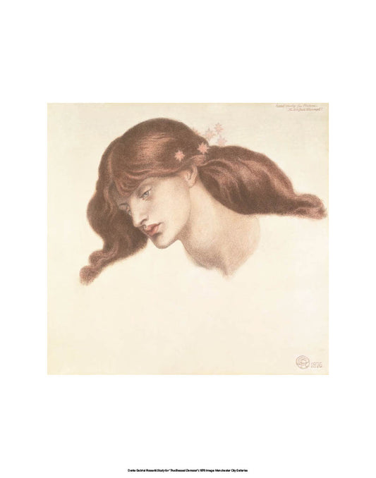 Study for 'The Blessed Damozel' Print