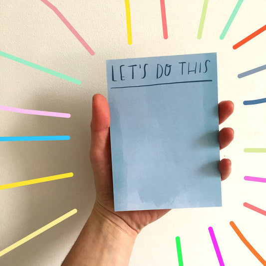 Let's Do This Desk jotter by Nicola Rowlands