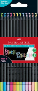 Black Edition Colour Pencils  - Neon and Pastel