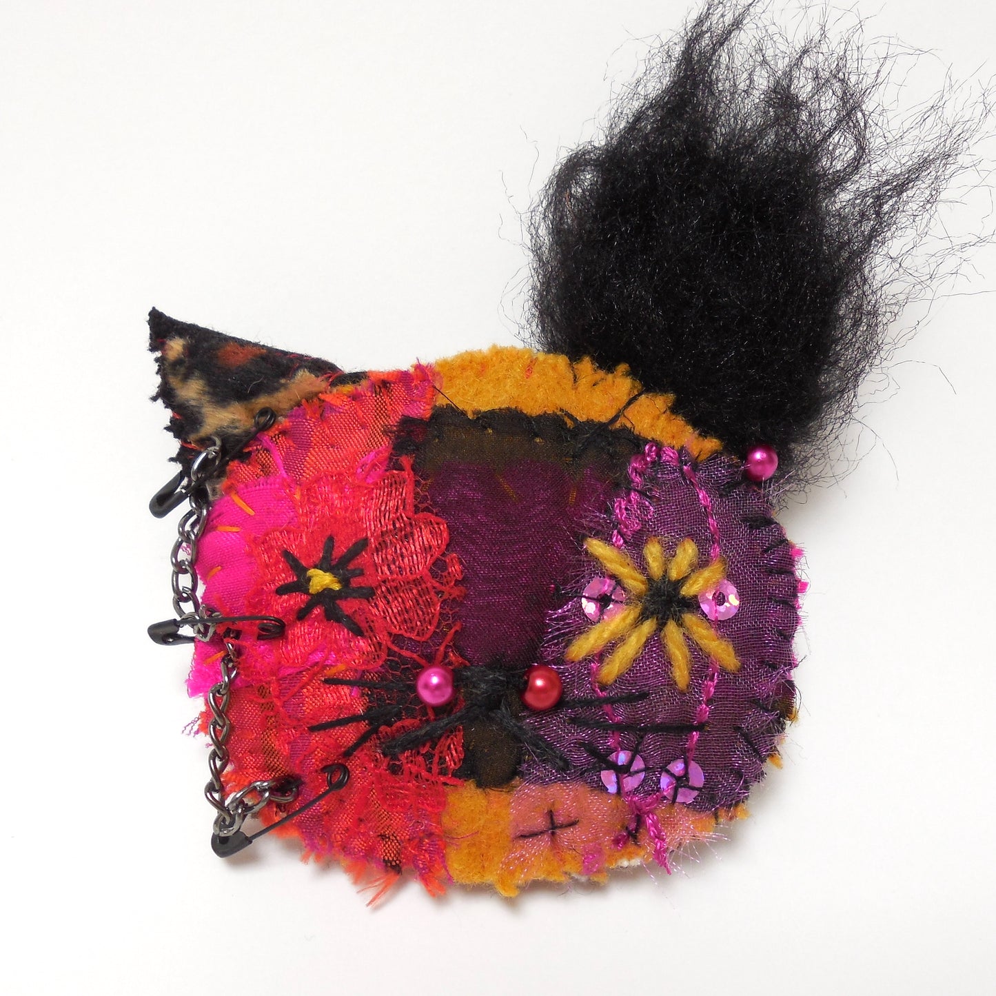 Glam Punk Cat Brooch