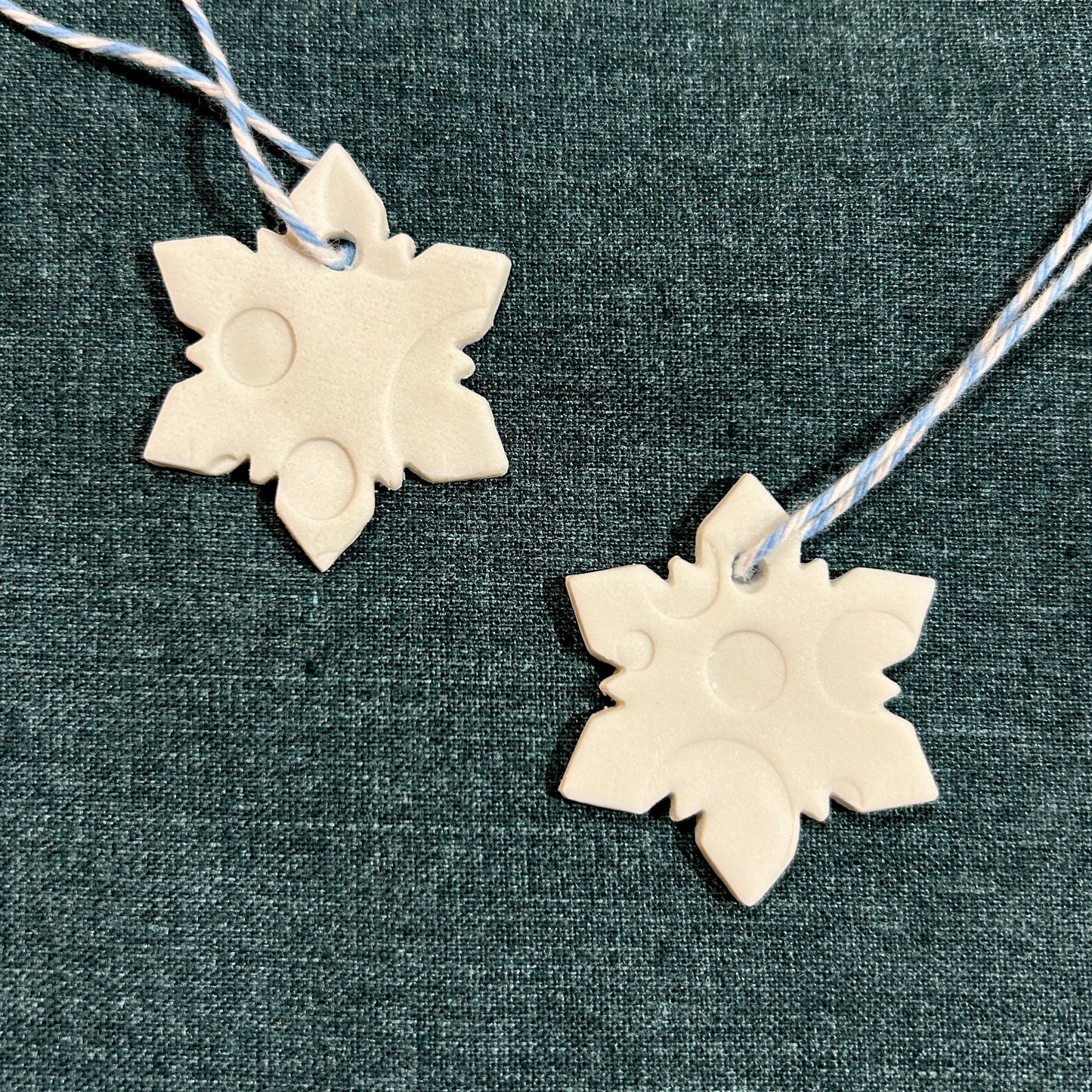 Porcelain Mini Atomic Snowflake by Some Like it Pot