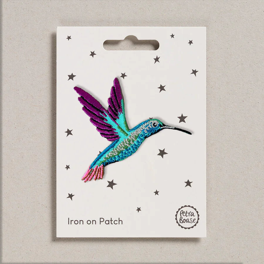 Humming Bird Iron On Patch