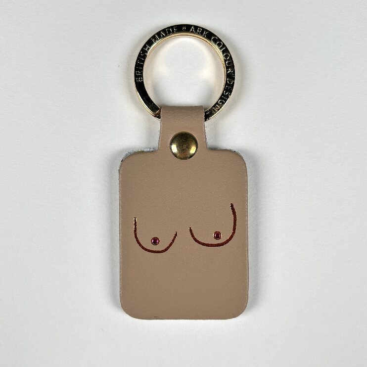 Image of nude boob key fob 