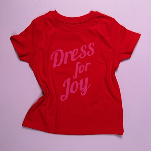 Dress for Joy Red T-Shirt 3-4yrs