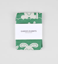 Load image into Gallery viewer, Garden Rabbits Tea Towel
