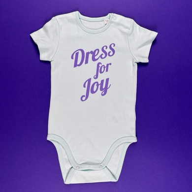 Dress For Joy Caribbean Blue Baby Body Suit 