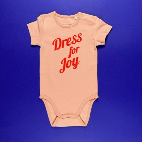 Peach Dress For Joy Baby Body 