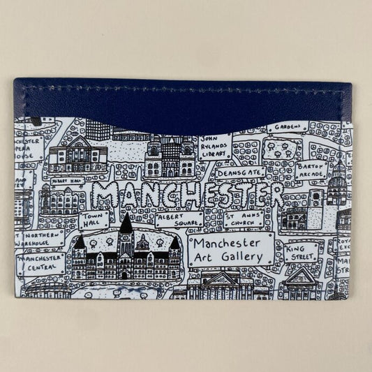 Manchester Doodle Map Slim Card Wallet