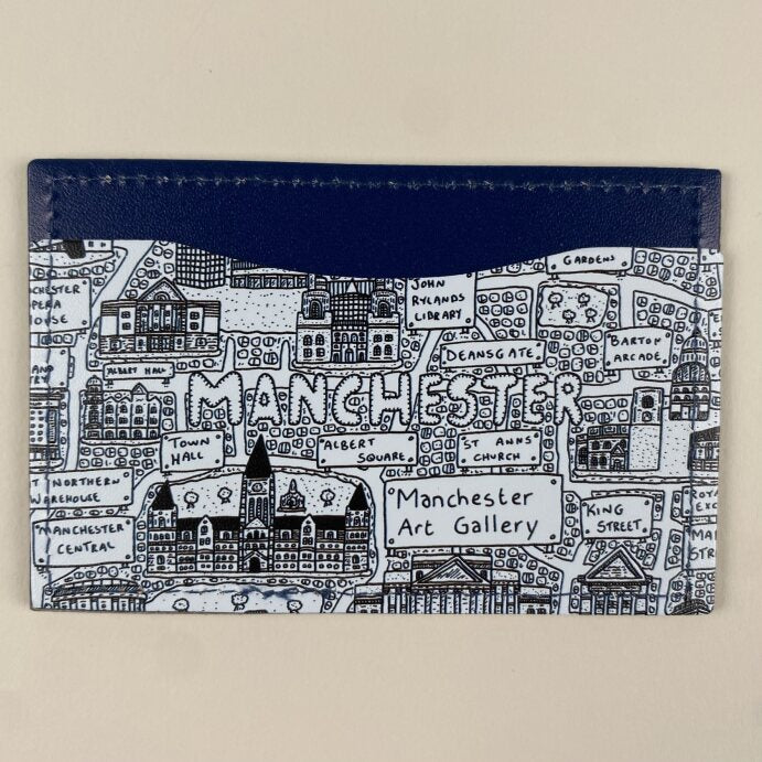 Manchester Doodle Map Slim Card Wallet