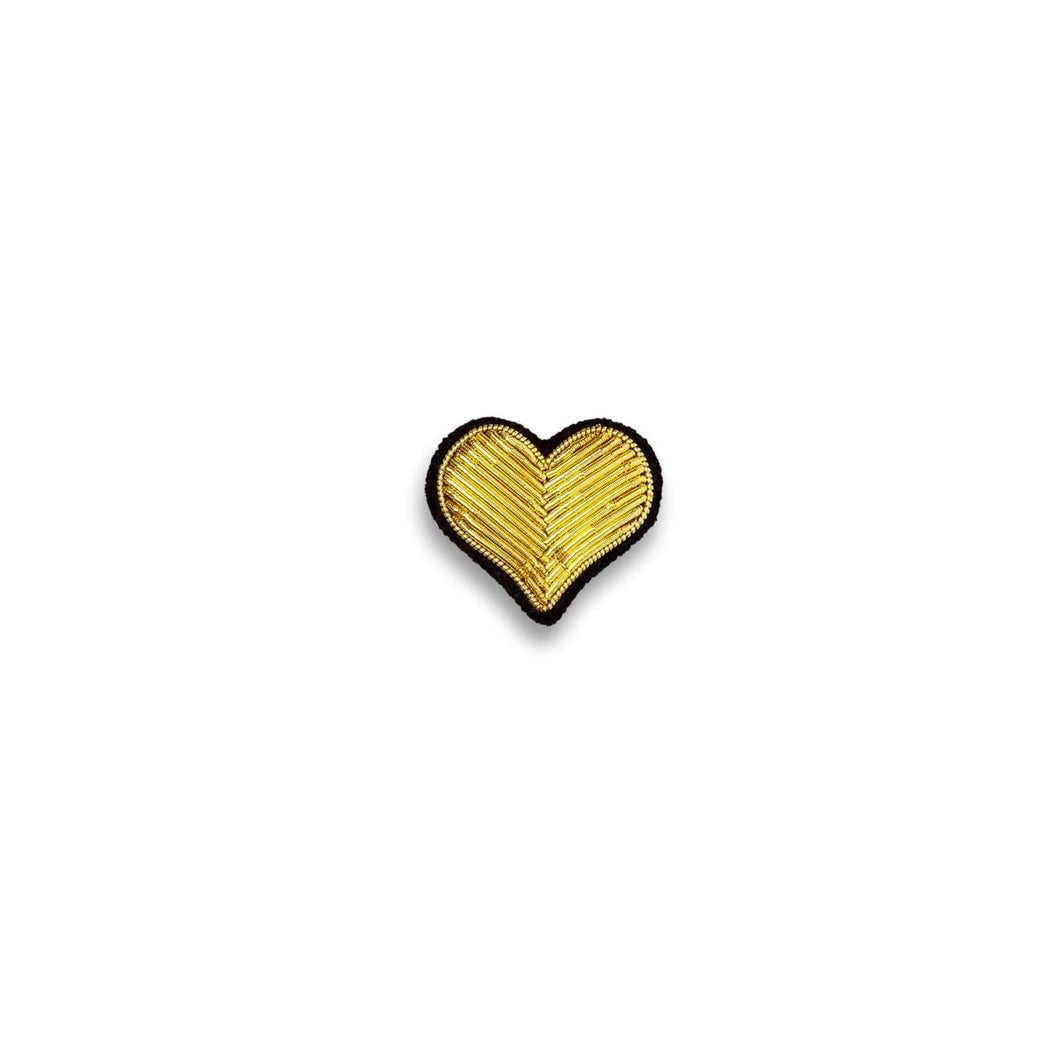 Gold Heart Brooch