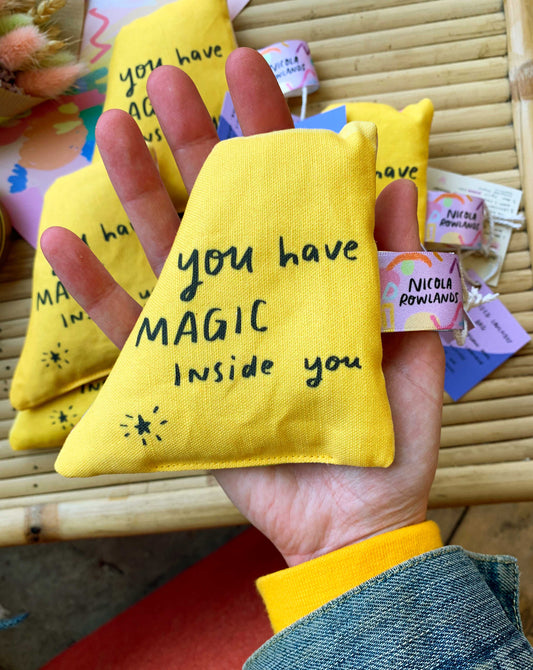 Magic Sensory palm bag by Nicola Rowlands