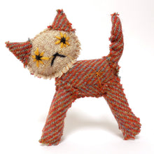 Load image into Gallery viewer, Orange Harris Tweed Kitty
