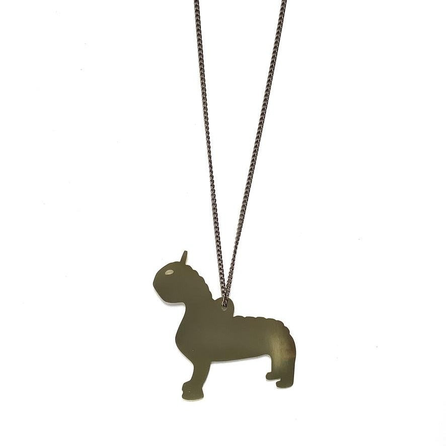Grayson's Art Club: Chris Whitty's Cat - Brass Silhouette Pendant