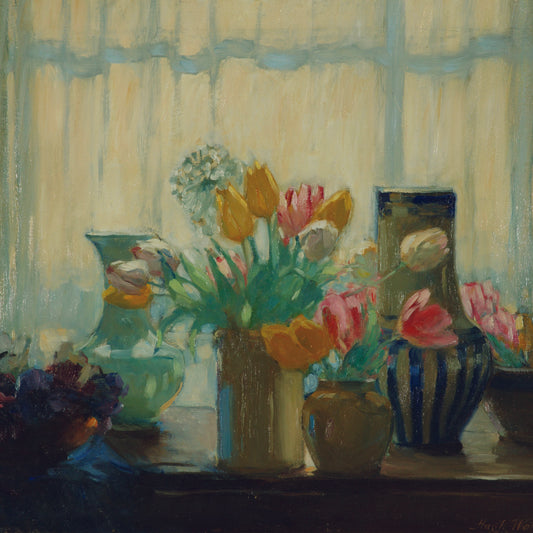 Greetings Card - Flowers in the Window