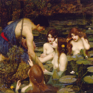 Greetings Card - Hylas and the Nymphs