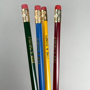 Fine & Dandy Foil Stamped Pencils