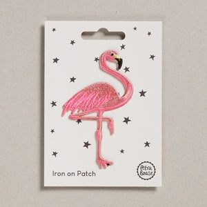 Flamingo Iron on Patch