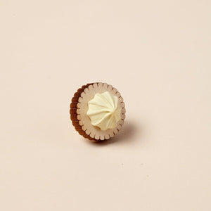 Yellow Iced Gem Pin Badge 