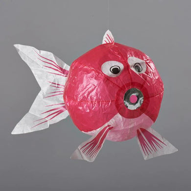 Pink Fish Japanese paper Balloon 