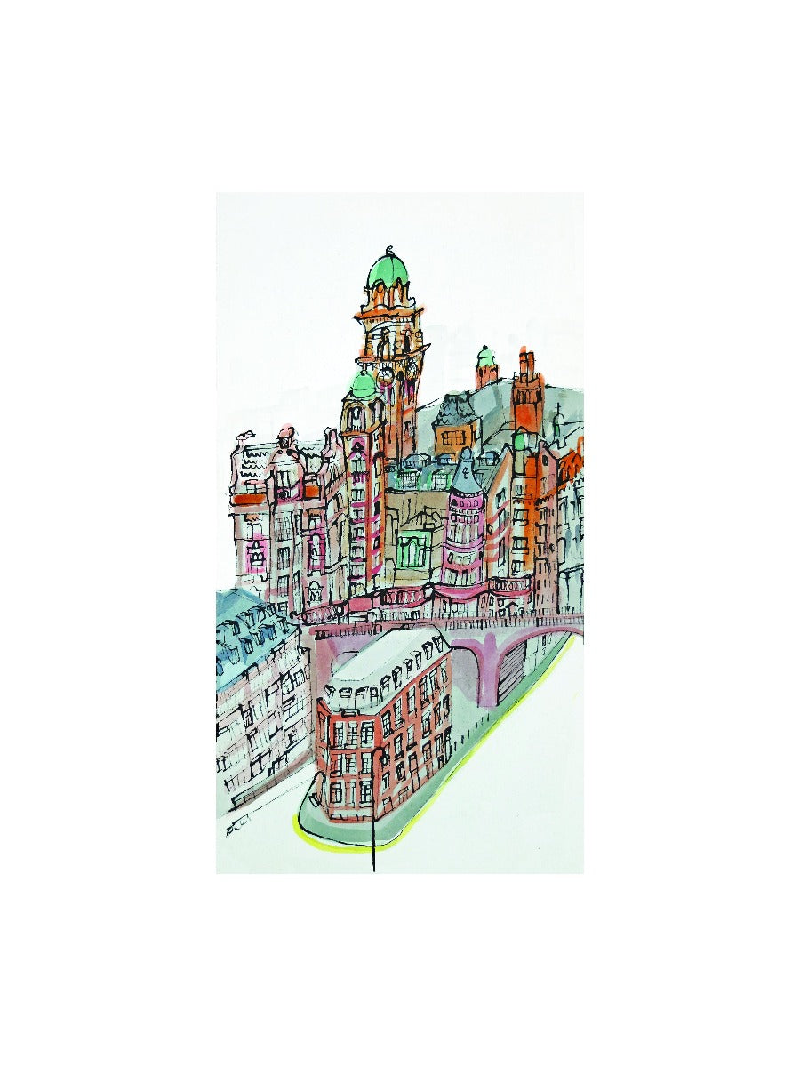 Palace Hotel, Manchester by Kathryn Edwards, Limited Edition Print