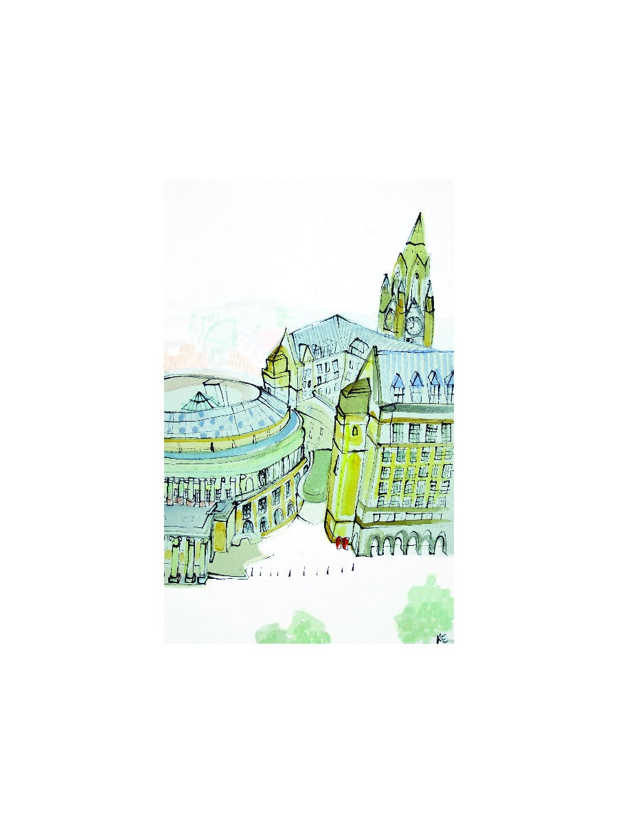 St. Peter's Square, Manchester by Kathryn Edwards, Limited Edition Print