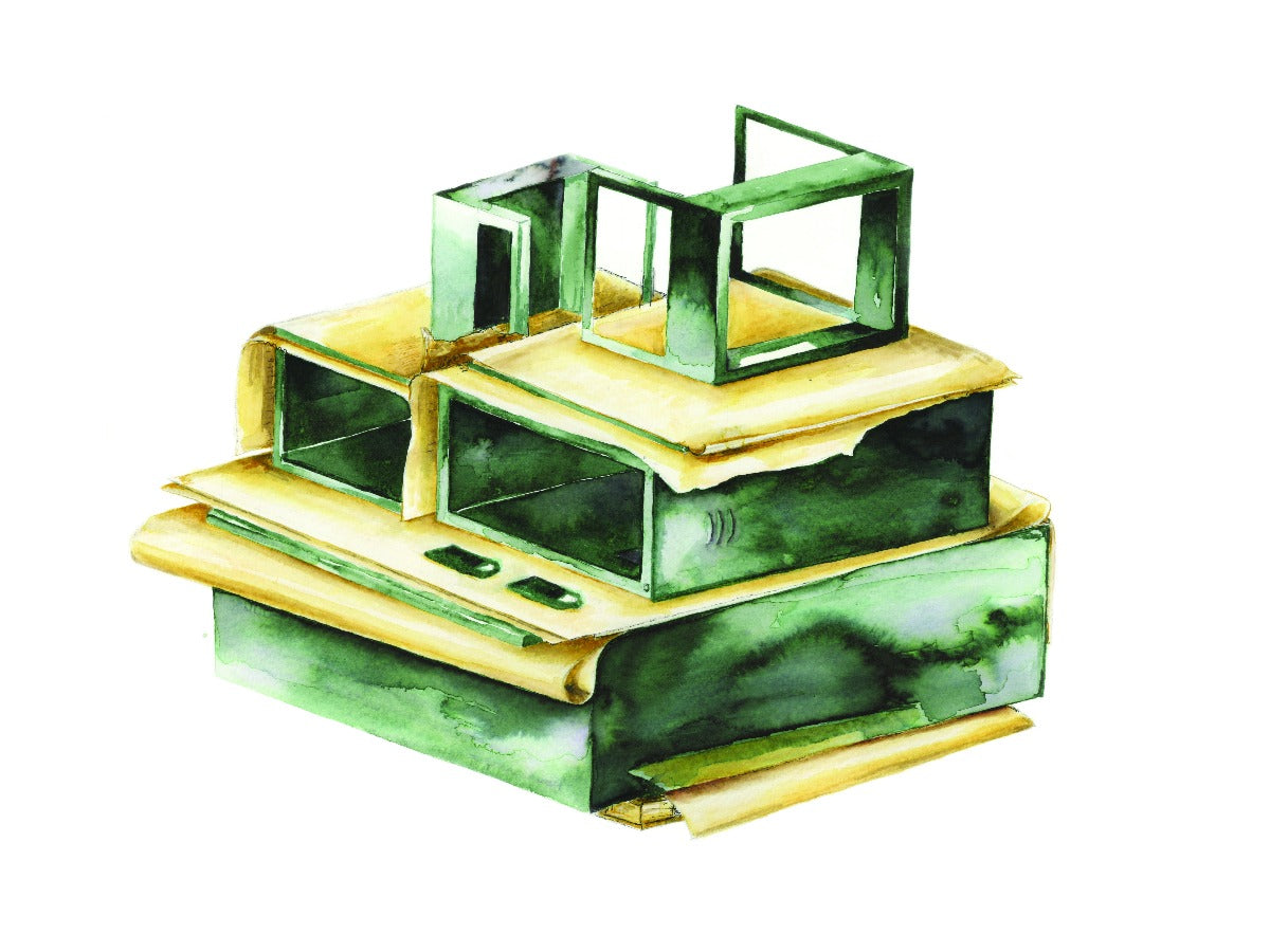 Green Stack by Nicola Ellis, Limited Edition Print