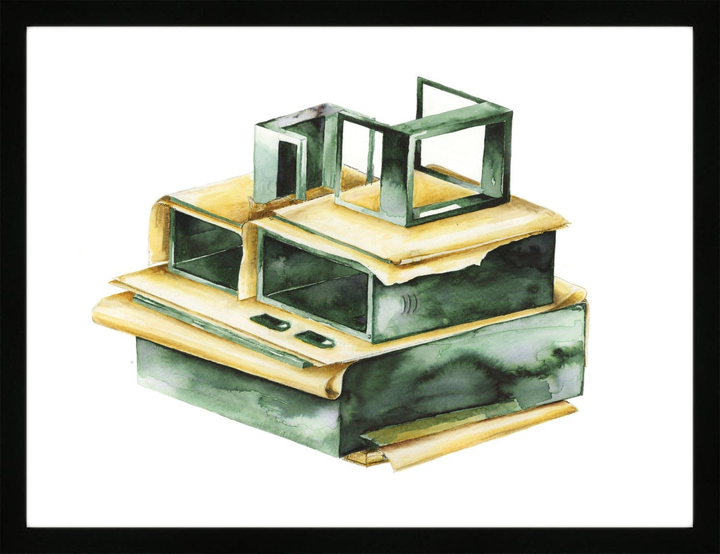 Green Stack by Nicola Ellis, Limited Edition Print