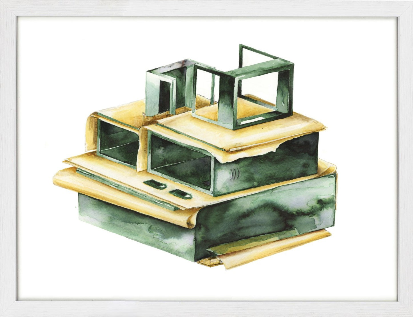 Green Stack by Nicola Ellis, Limited Edition Print