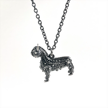 Load image into Gallery viewer, Chris Whitty&#39;s Cat, Oxidised Silver Pendant by Grayson Perry
