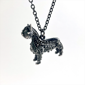Chris Whitty's Cat, Oxidised Silver Pendant by Grayson Perry
