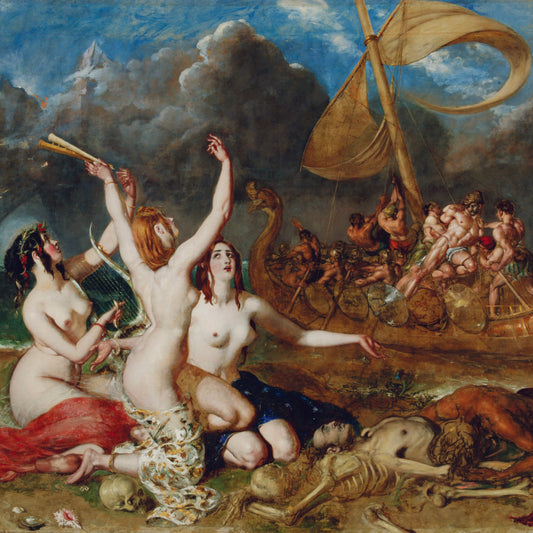 Greetings Card - The Sirens and Ulysses