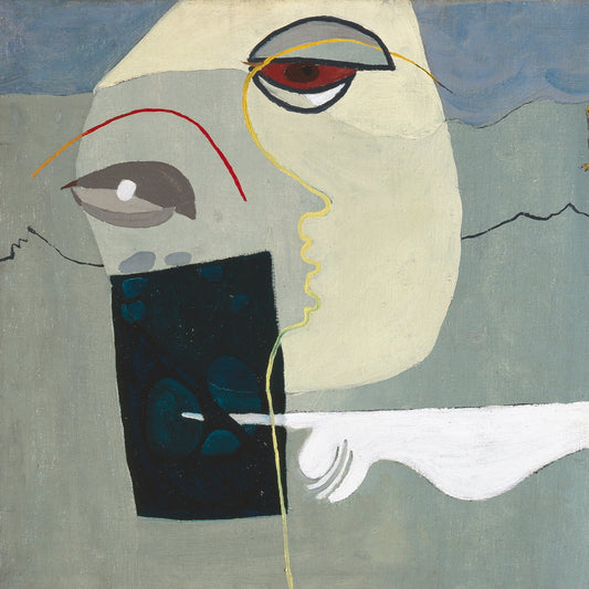 Greetings Card - Woman and Suspended Man